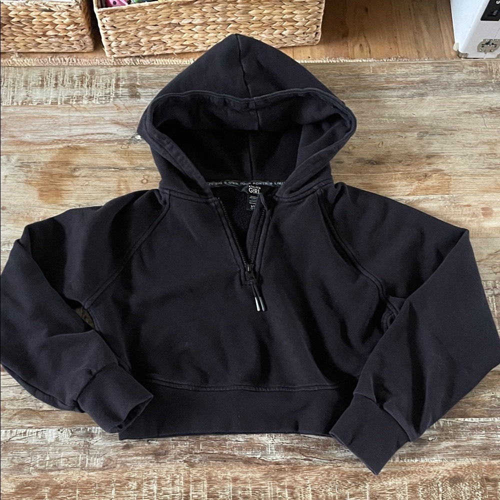 Athleta Girl cropped  Half-Zip sweatshirt